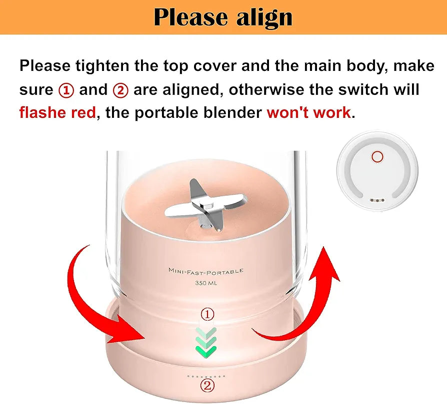 USB Rechargeable Portable Juice Blender
